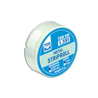 Metal Striproll 7mm, 3m Roll, 0,035 mm Thickness