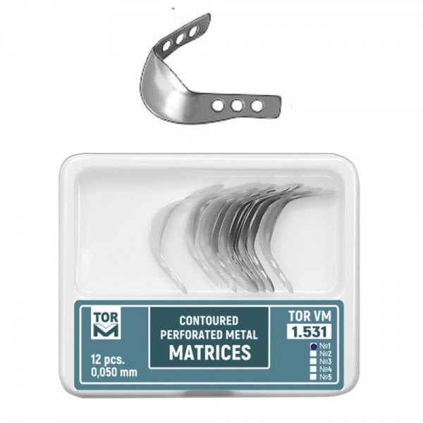 Perforated Contoured Metal Matrices, Medium with Ledge