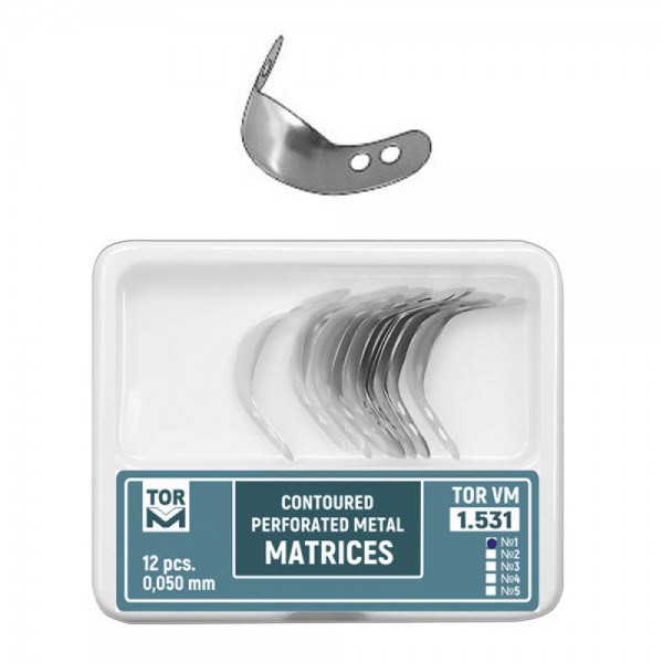 Perforated Contoured Metal Matrices, Small with Ledge