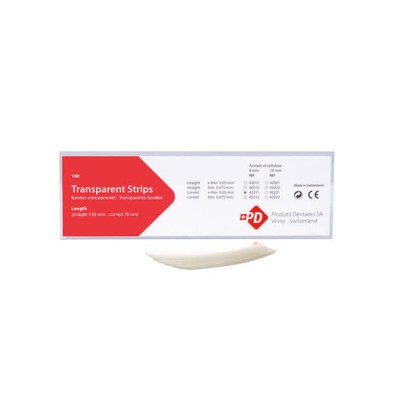 Transparent Matrix Strips, Curved, Thin (8mm)