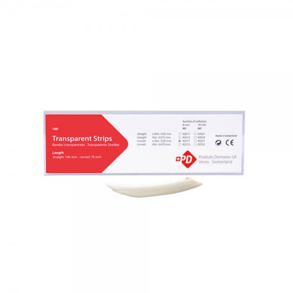 Transparent Matrix Strips, Curved, X-Thin (8mm)