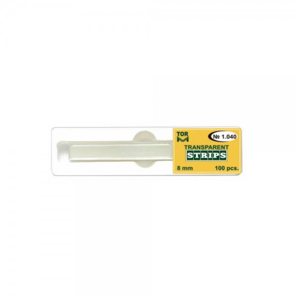 Transparent Strips, 8mm Wide, 100mm Long
