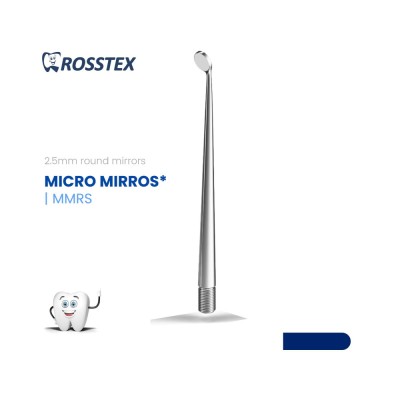 Dental Micro Mirror, Round, Ø2.5mm, Small