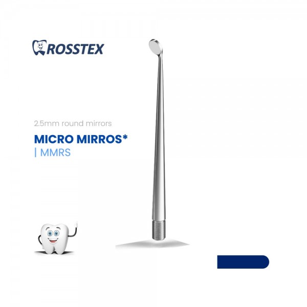 Dental Micro Mirror, Round, Ø2.5mm, Small