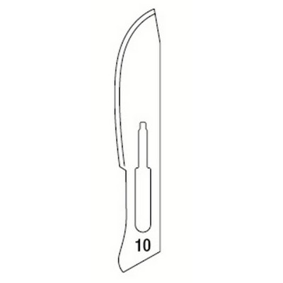 Scalpel Blades Sterile N.10 - 100 Pcs