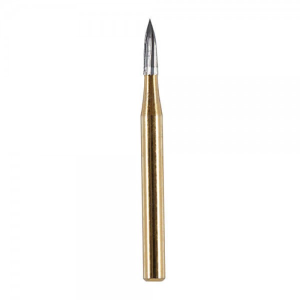 Finishing Carbide Bur, FG 010, Flame, 12 Flutes ISO No. 246
