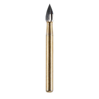 Finishing Carbide Bur, FG 023, Flame, 12 Flutes ISO No. 254