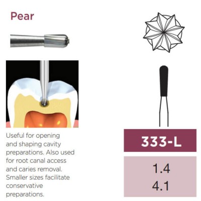 Operative Carbide Bur, Pear Long, FG-014