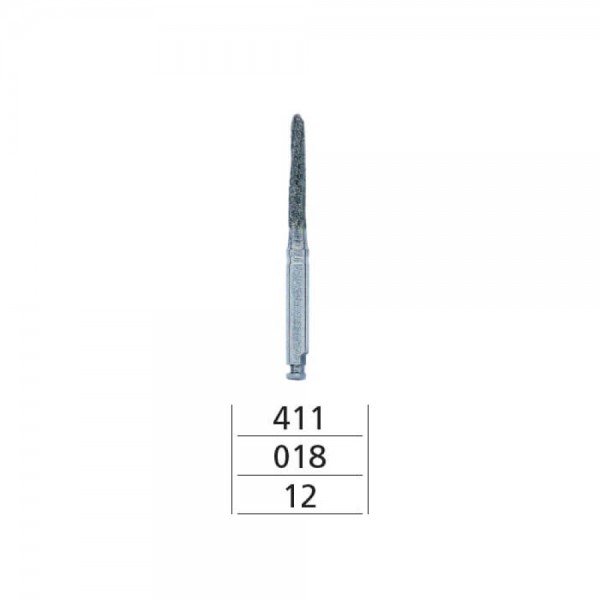 Surgical SS Diamond Coated Burs, Bone Cutter, RA Long 411-018