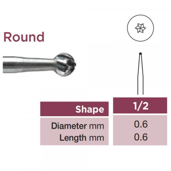 Operative Carbide Bur, Round, RA-006