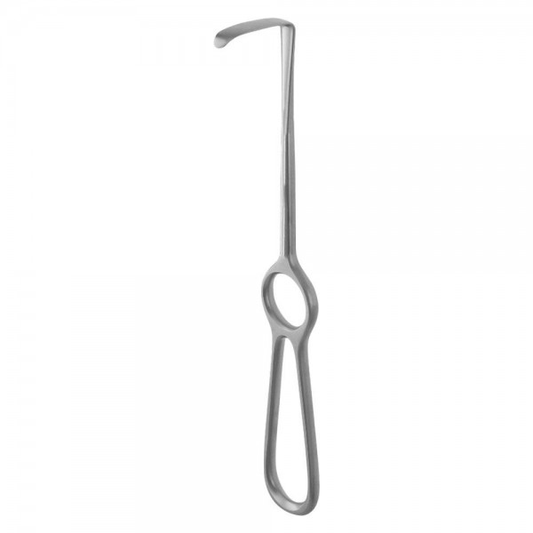 Surgical Retractor Kocher-Langenbeck, 56x11 mm, Downward, 21.5 cm