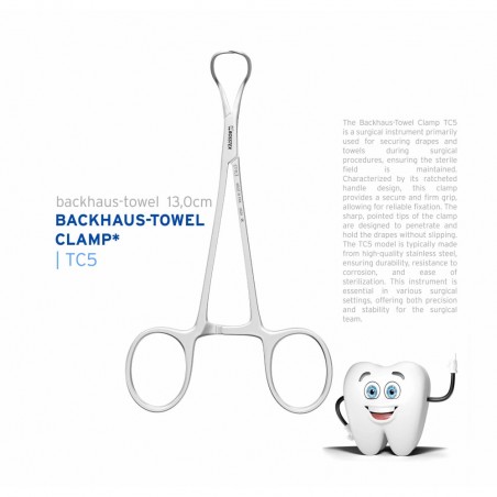 Surgical Clamp Backhaus-Towel, 13.0 cm