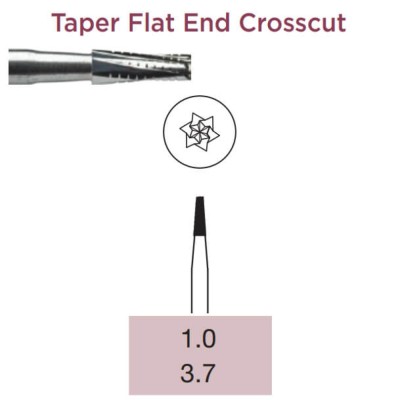 Operative Carbide Bur, Taper Flat End Crosscut, RA-010