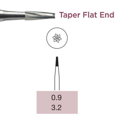 Operative Carbide Bur, Taper Flat End, RA-009
