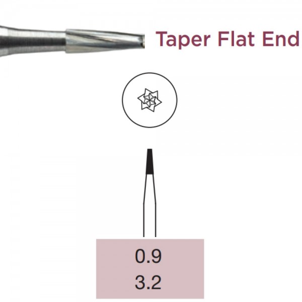 Operative Carbide Bur, Taper Flat End, RA-009