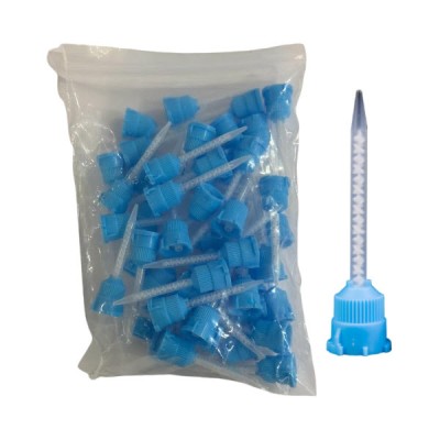 Blue Mixing Tips No. 1, 1:1 Ratio, 64mm,for Temporary C&B