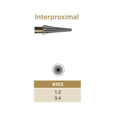 Trimming & Finishing Carbide Bur, Interproximal, FG-012, 30 Blades