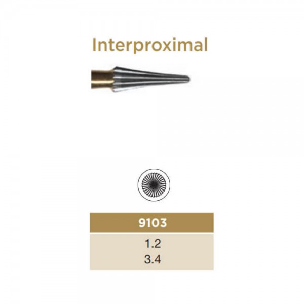 Trimming & Finishing Carbide Bur, Interproximal, FG-012, 30 Blades