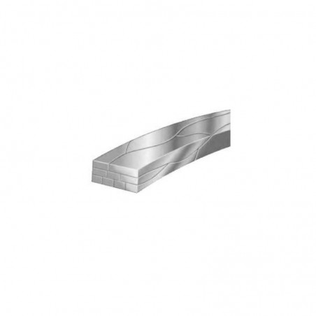 Turbo Wire UP, Braided NiTi, .021x .025, Rectangular, Broad Archform