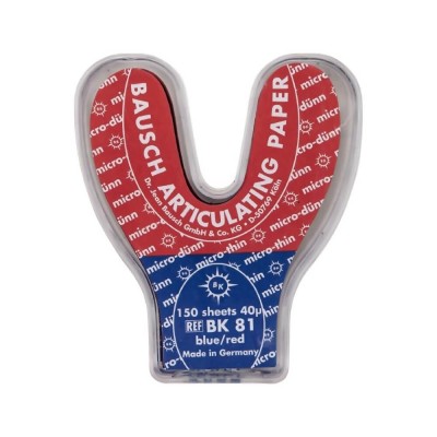 Arti-Check, Blue/Red, 40μm (Horseshoe), PK/150 Strips