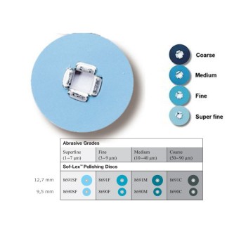 3M SOF-LEX POLISHING DISCS, COARSE, Ø 12.7 MM