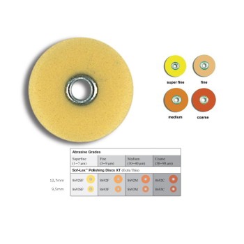 3M SOF-LEX POLISHING DISCS, MEDIUM, Ø 9.5 MM