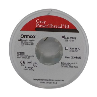 Power Thread, Gray, .030 x 25 ft