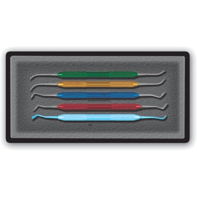 Dental Carver P.K. Thomas, Color-Coded Set, 5 Pcs