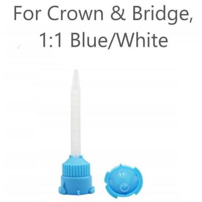 Blue HP Mixing Tips (1:1 for Cement), PK/50