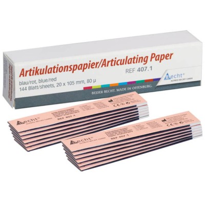Articulating Paper, Blue/Red, 80μm, Book/144 Sheets