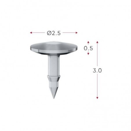 Membrane Tack, 3mm, 10 pcs